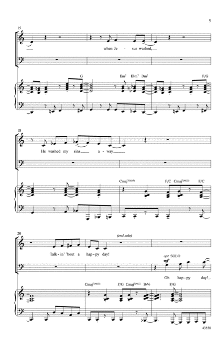 Oh Happy Day Oh Happy Day Choir scores gallery preview page 3