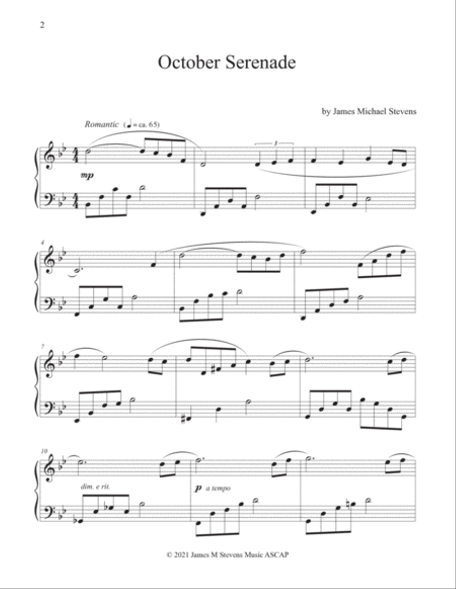 October Piano Book Piano Method scores gallery preview page 2