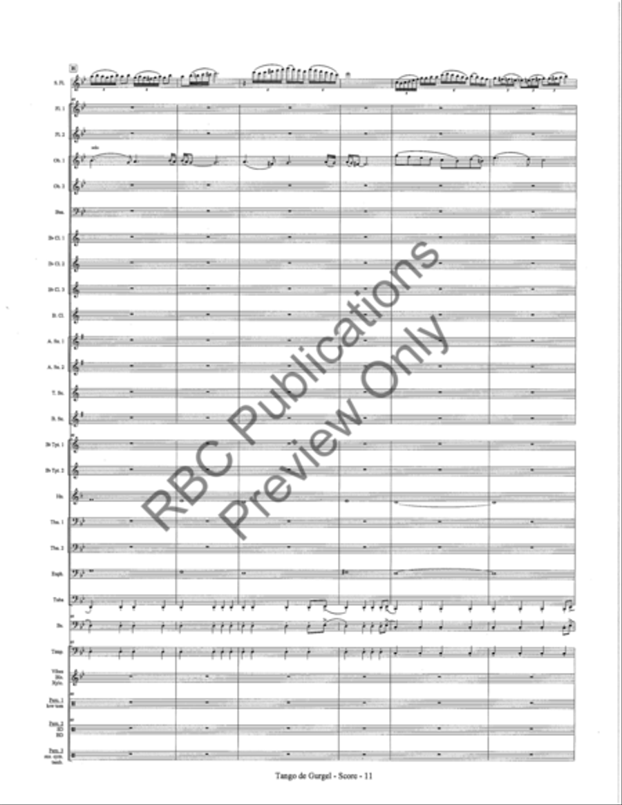 Tango De Gurgel (Score) Tango De Gurgel (Score) Concert Band scores gallery preview page 14