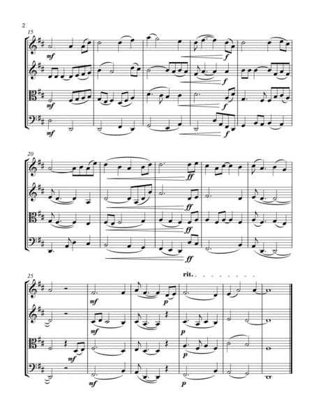 Shenandoah (String Quartet) image number null