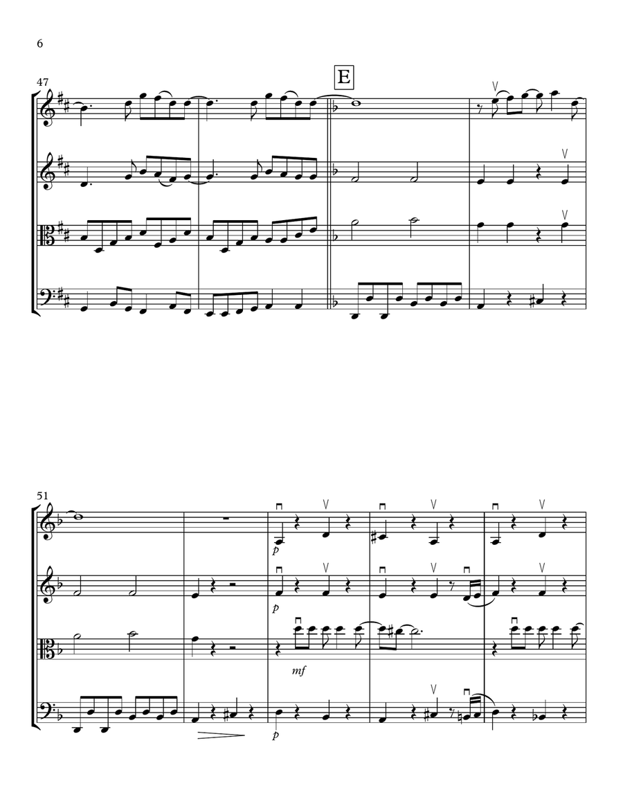 No Es Serio Este Cementerio String Quartet scores gallery preview page 6
