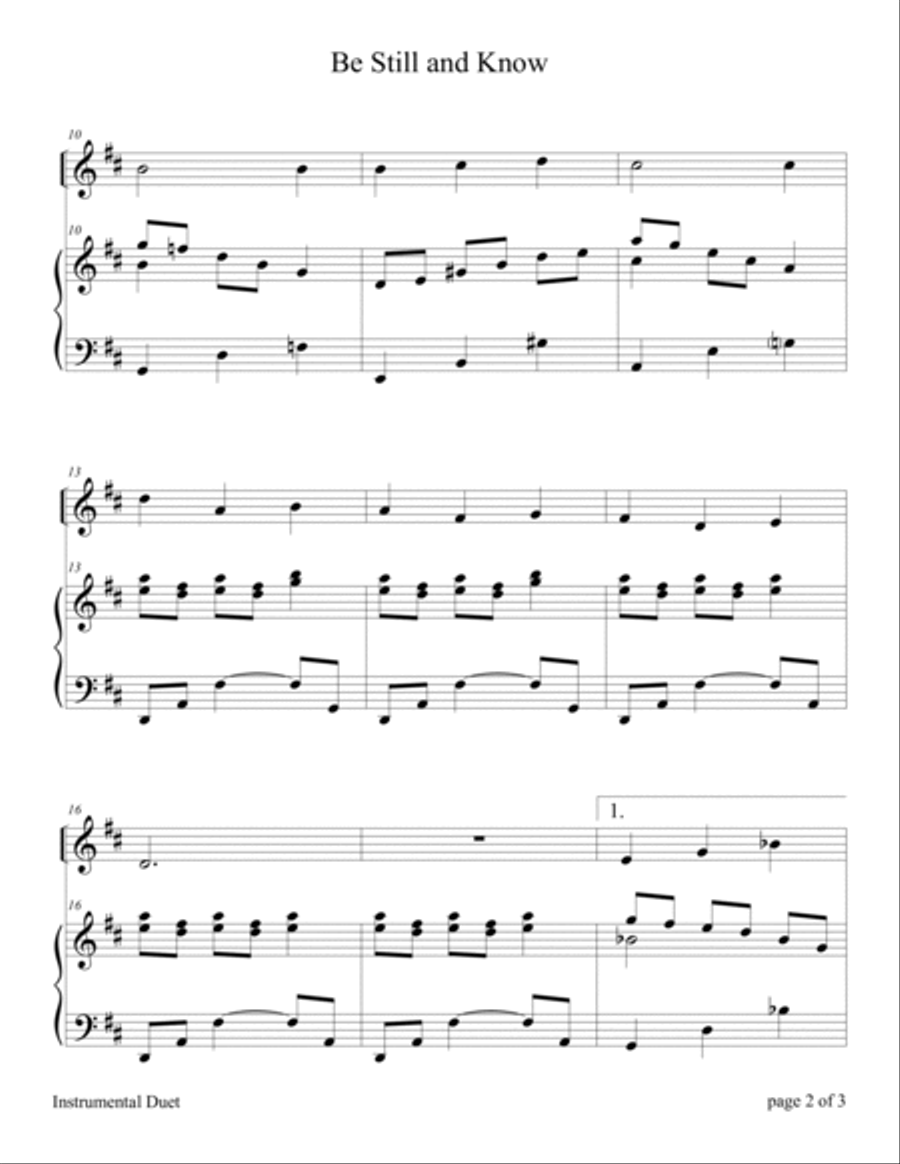 Hymns and Choruses (A Collection of 10 Easy Violin Solos with Piano Accompaniment) image number null