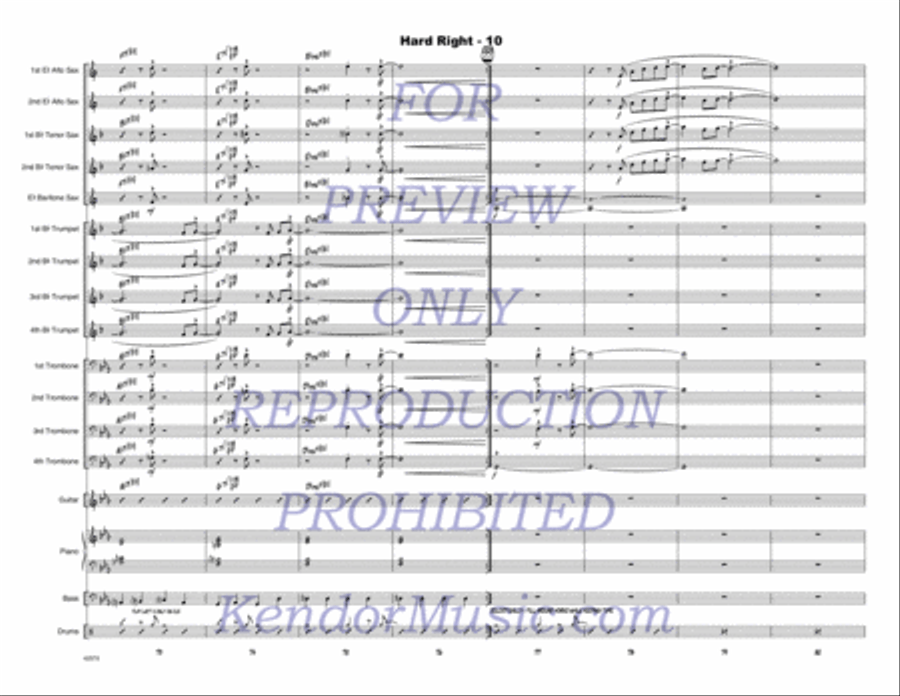 Hard Right Hard Right Jazz Ensemble scores gallery preview page 11