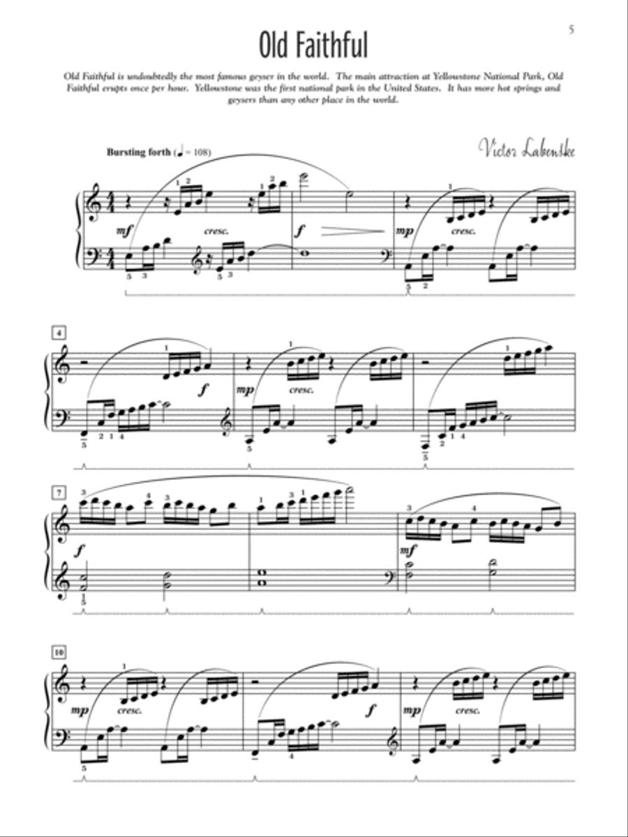 Wyoming Landscapes Piano Solo scores gallery preview page 3