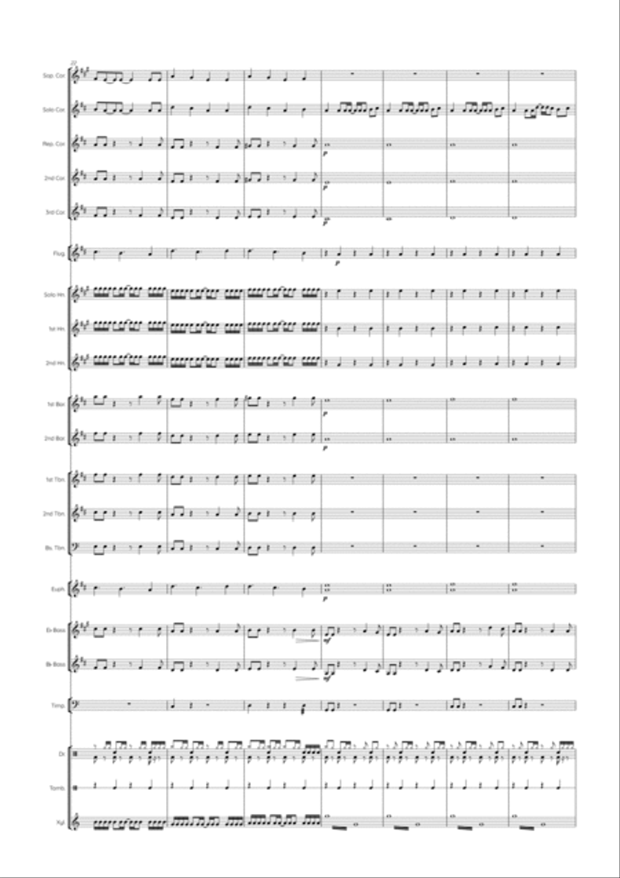 Just Can't Get Enough Brass Band scores gallery preview page 6