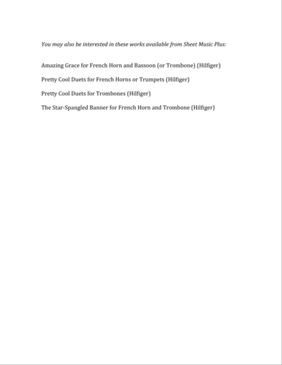 The Star-Spangled Banner for French Horn and Trombone Brass Duet scores gallery preview page 2