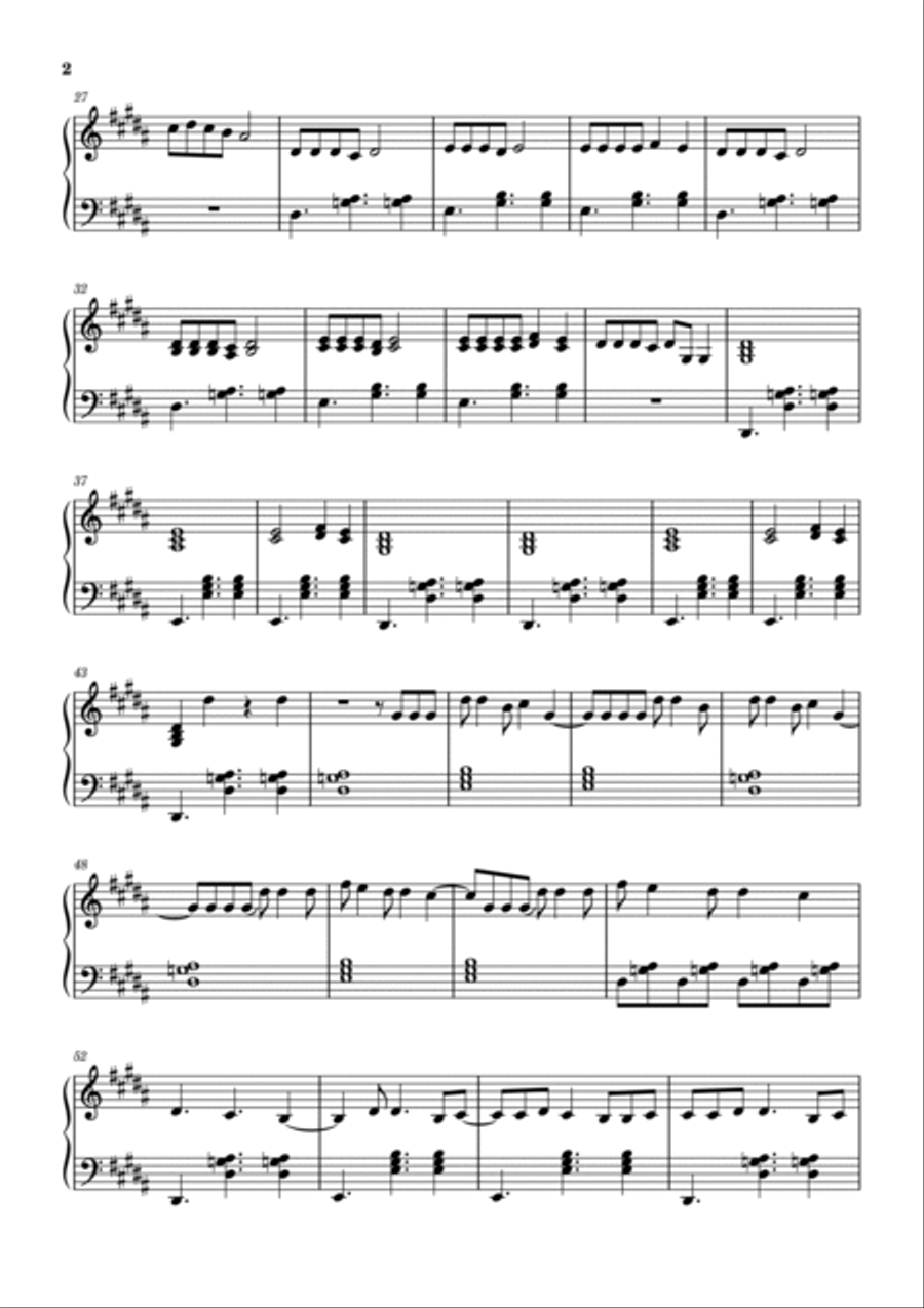Montero Piano Solo scores gallery preview page 2