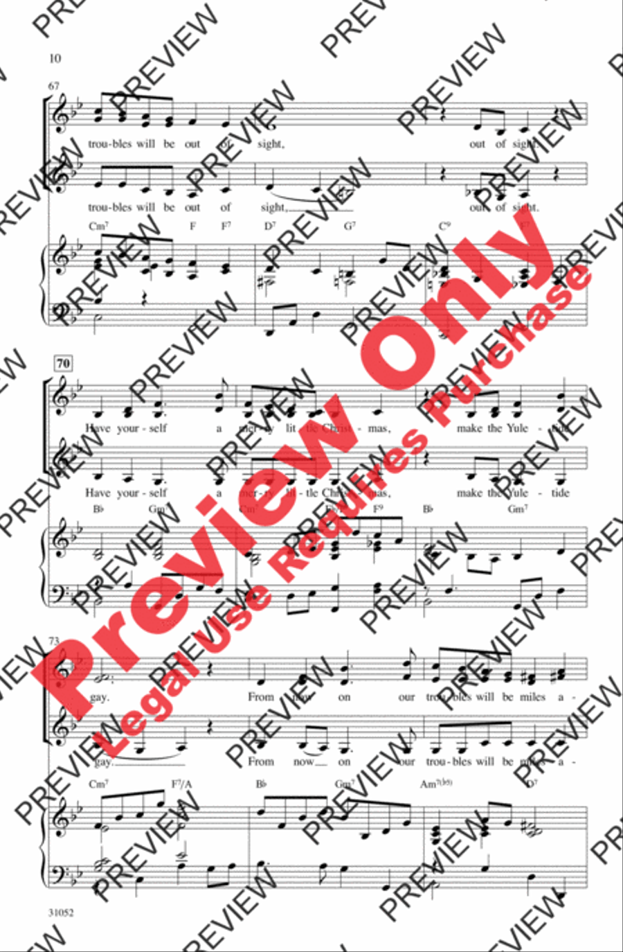 Christmas Pops Trio (A Medley) Women's Choir scores gallery preview page 10