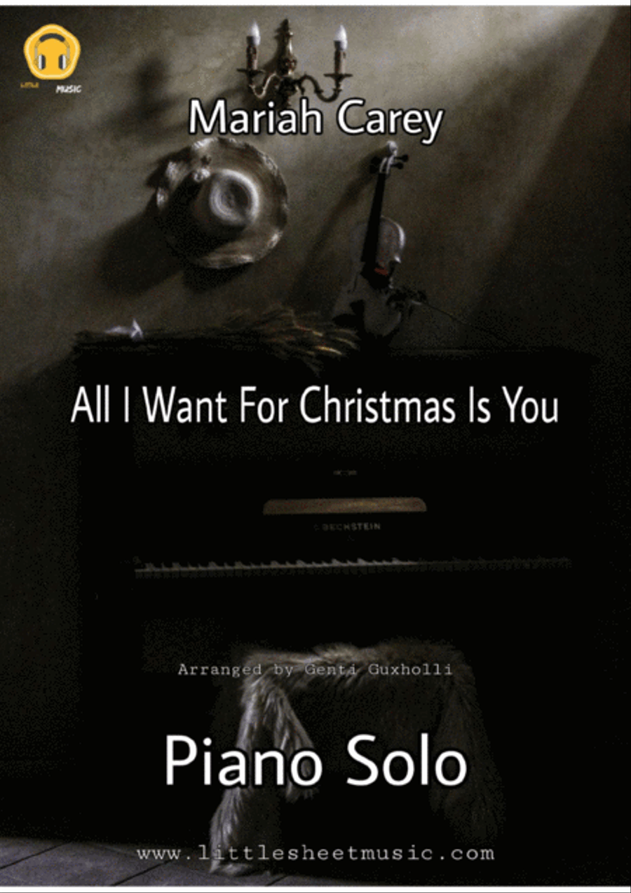 All I Want For Christmas Is You Piano Solo scores gallery preview page 1