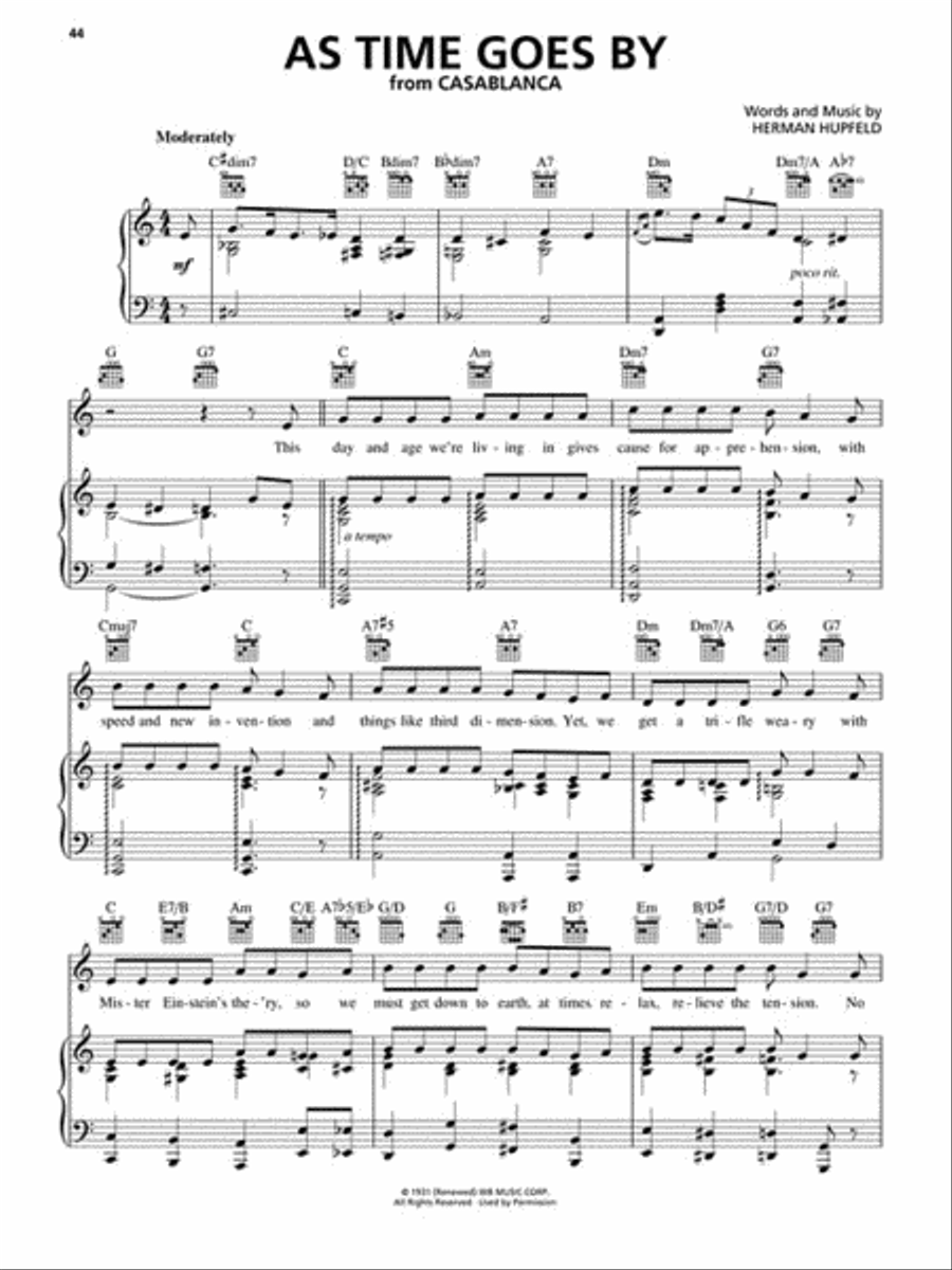 The Great American Songbook – Jazz Piano, Vocal, Guitar scores gallery preview page 3