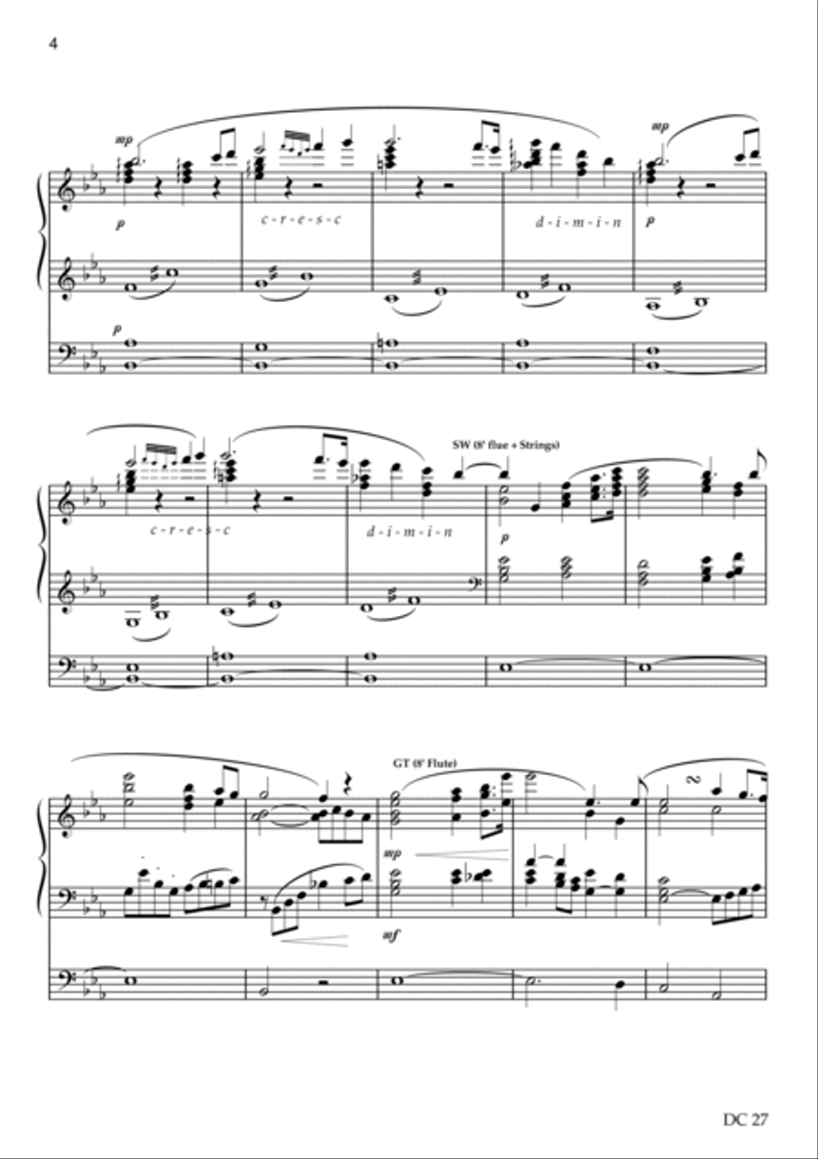 Wedding Music Organ Solo scores gallery preview page 4