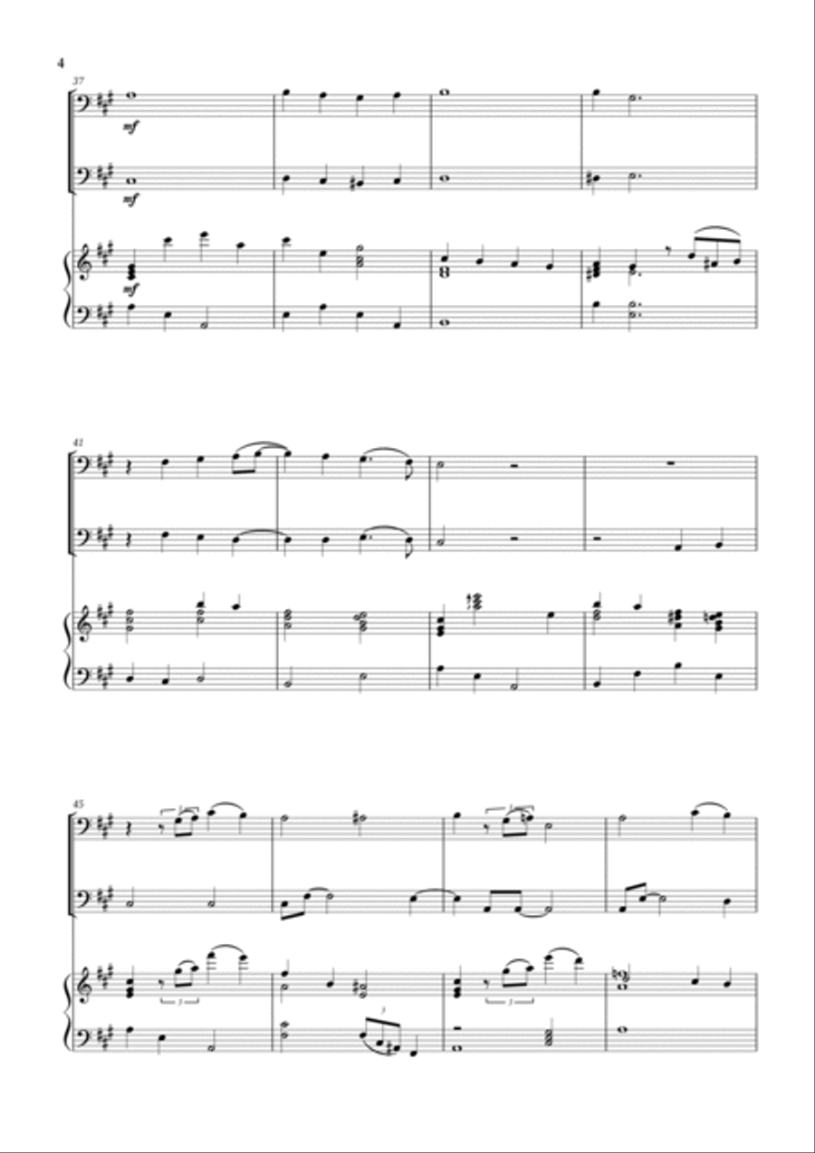 White Christmas Trombone Duet scores gallery preview page 4