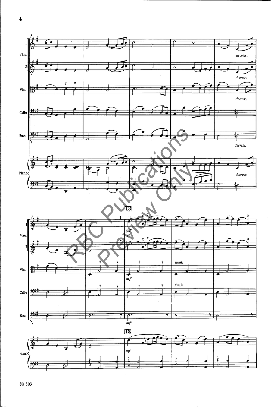 Two Symphonic Themes (Score) String Orchestra scores gallery preview page 5