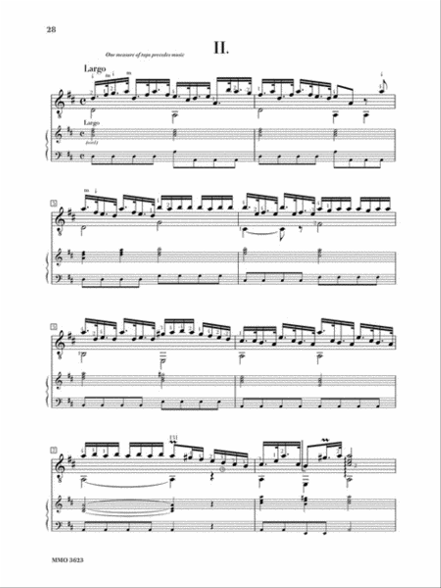 Vivaldi – Two Concerti for Guitar (Lute) & Orchestra: C Major, RV425 and D Major, RV93 Lute scores gallery preview page 4