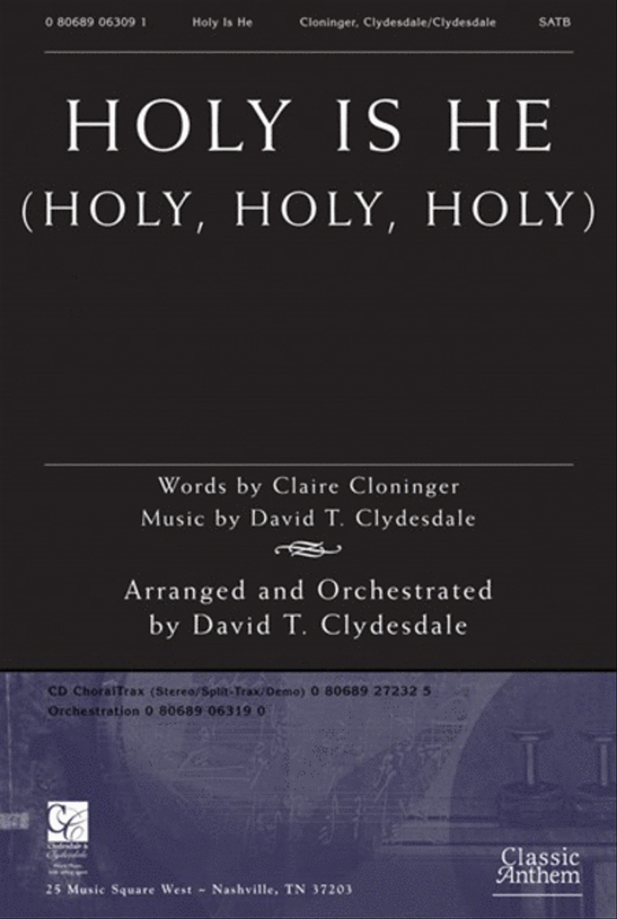 Holy Is He - Anthem 4-Part scores gallery preview page 1