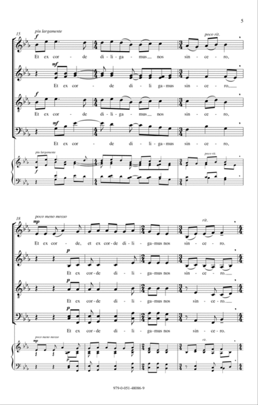 Ubi Caritas Ubi Caritas 4-Part scores gallery preview page 3