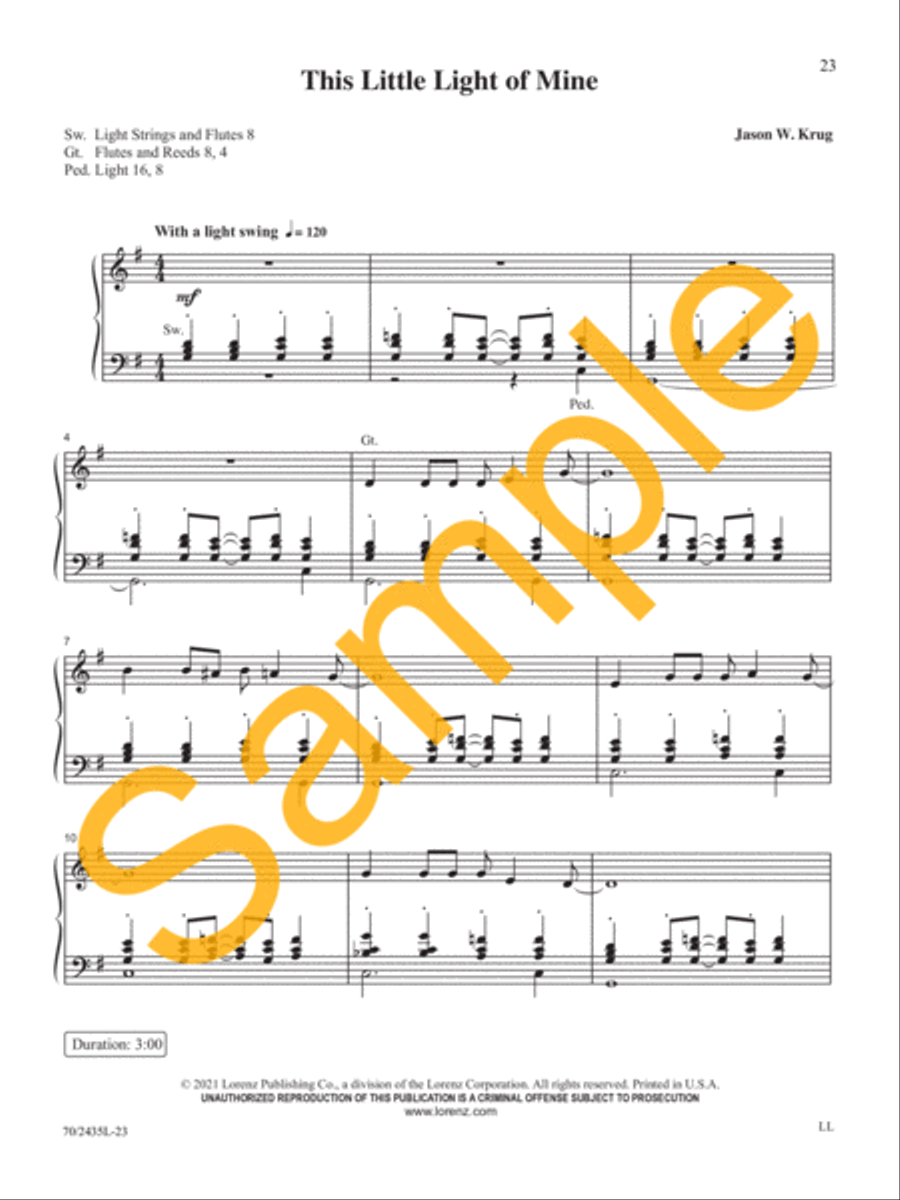 Easy Organ Library, Vol. 74 Organ Solo scores gallery preview page 10