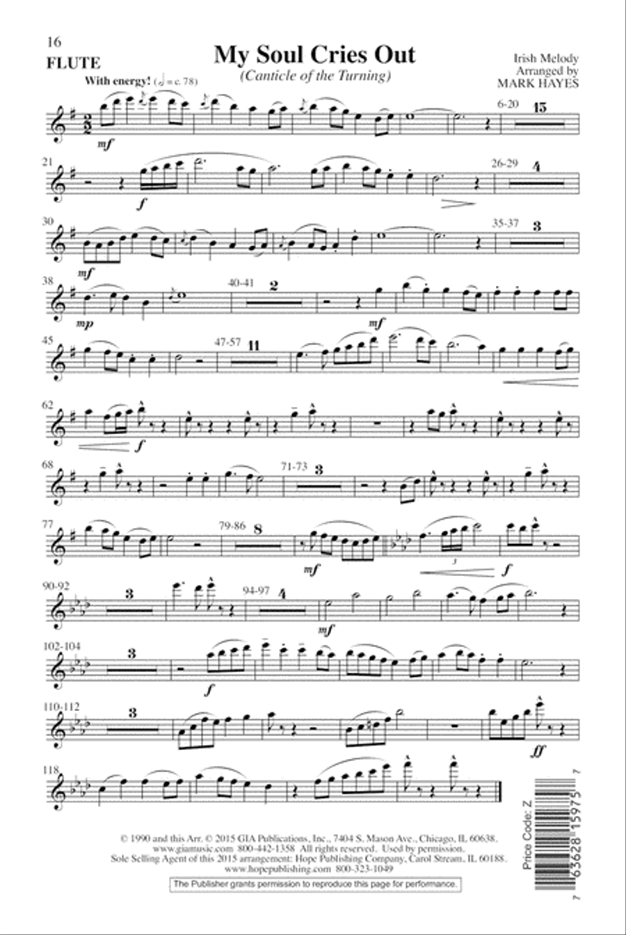 My Soul Cries Out (Canticle of the Turning) 4-Part scores gallery preview page 17