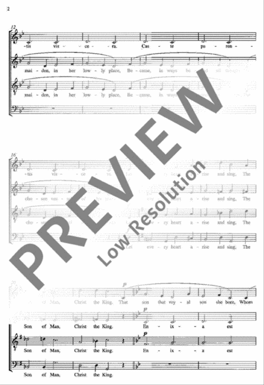 Three Carols 4-Part scores gallery preview page 5