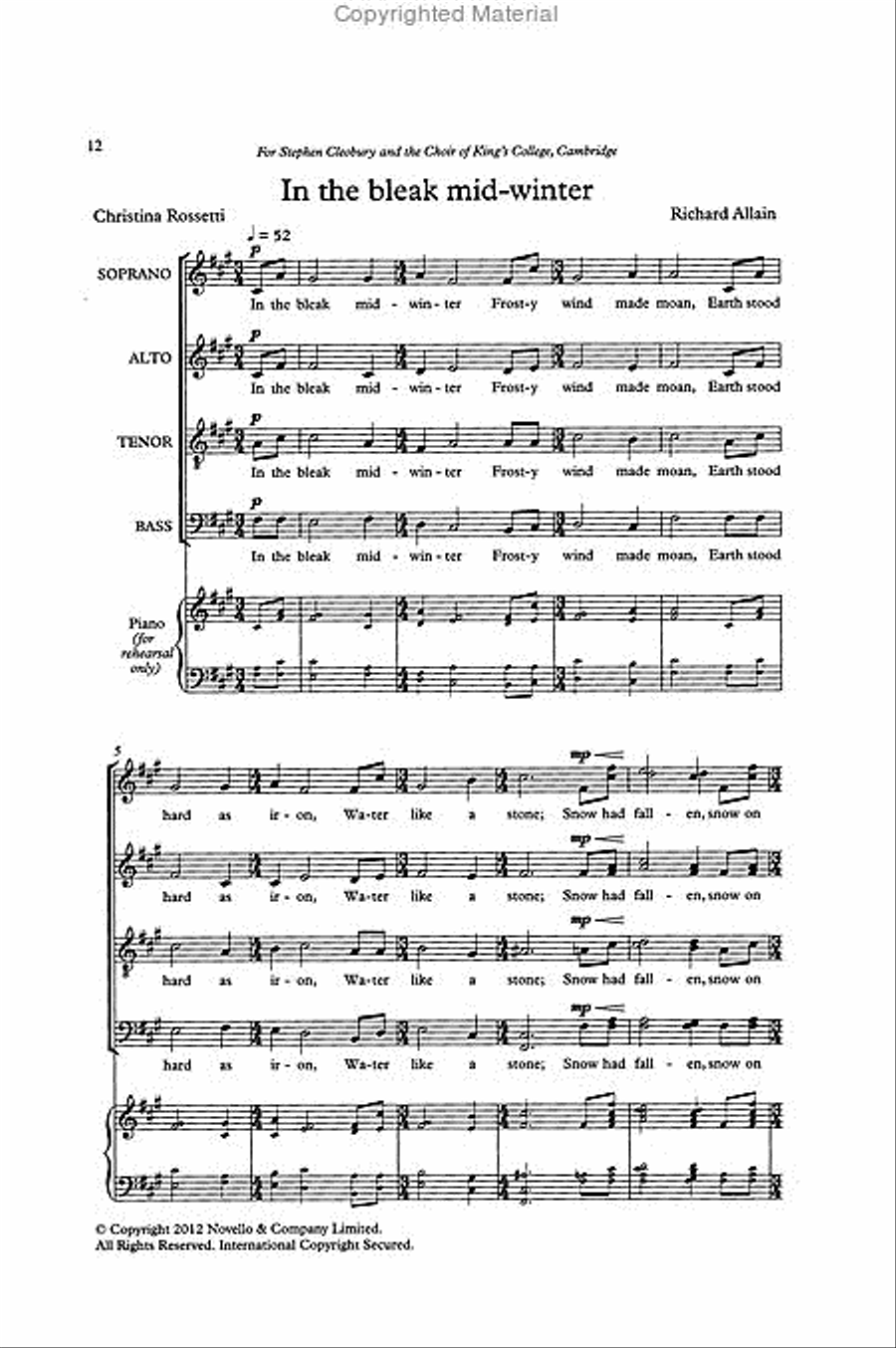 Noël! 3 4-Part scores gallery preview page 4