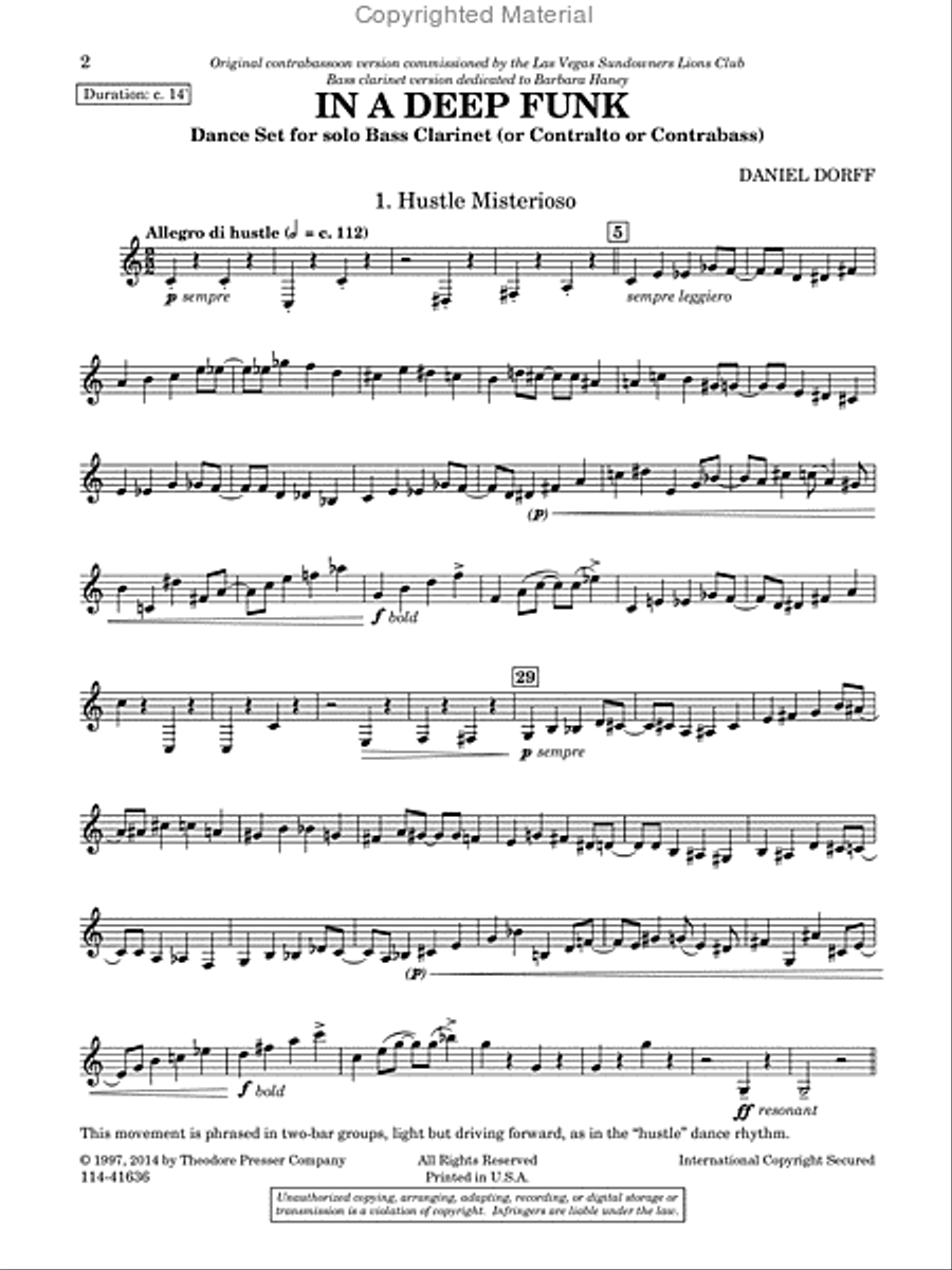In A Deep Funk Chamber Music scores gallery preview page 2