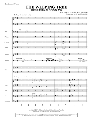 Book cover for The Weeping Tree (Theme from "The Weeping Tree") - Score