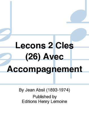 Lecons 2 Cles (26) Avec Accompagnement