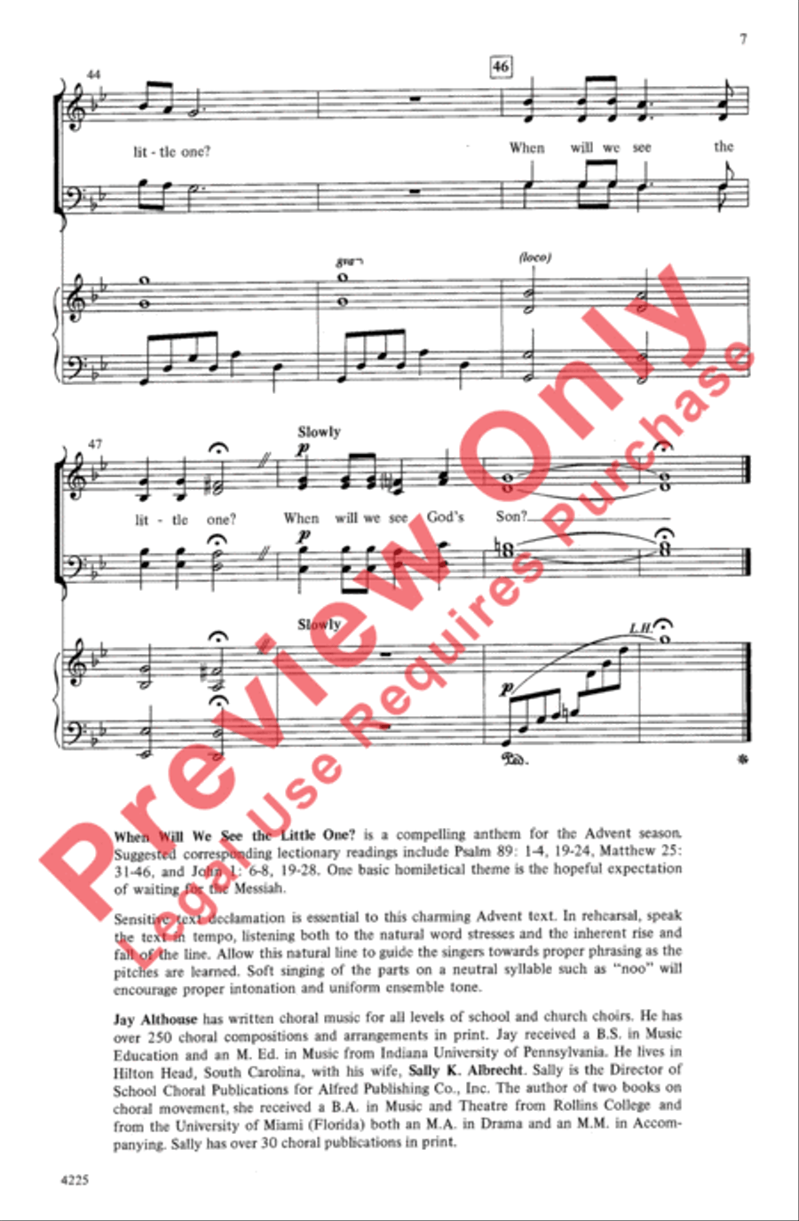 When Will We See the Little One? 4-Part scores gallery preview page 7