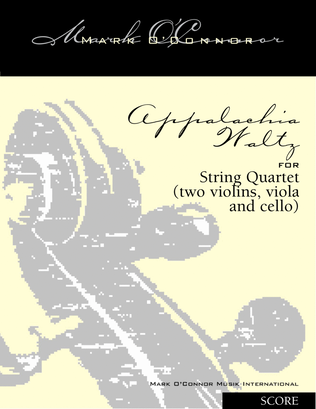 Book cover for Appalachia Waltz (score - string quartet)