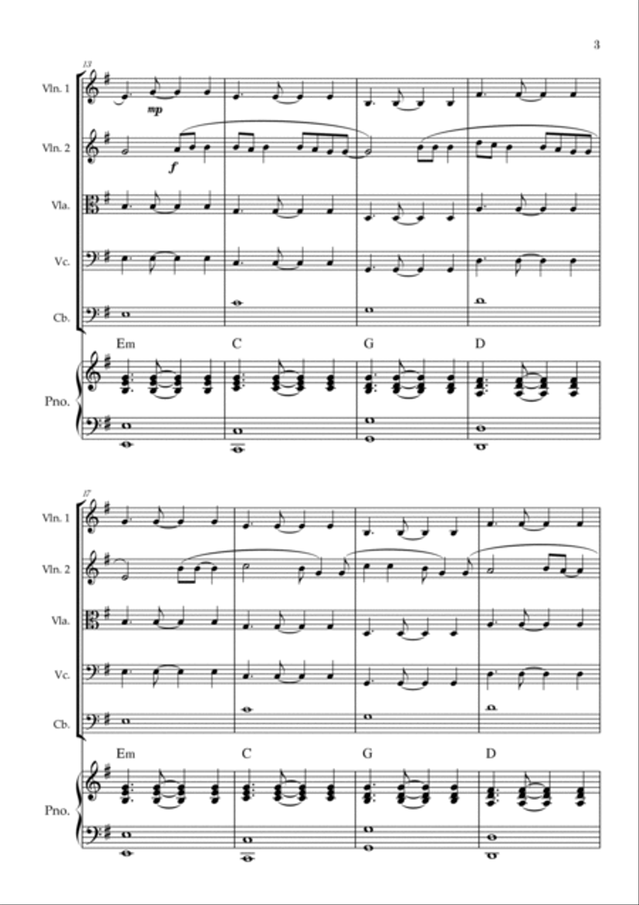 All Of Me String Quintet scores gallery preview page 3