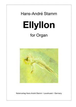 Book cover for Ellyllon for organ