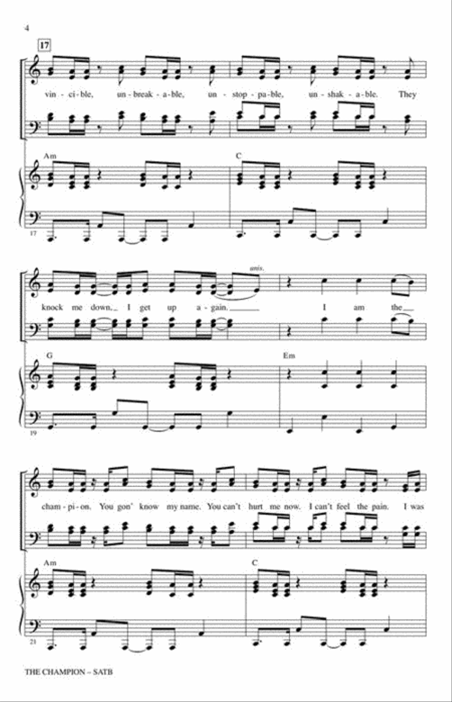 <br>Sheet music extract