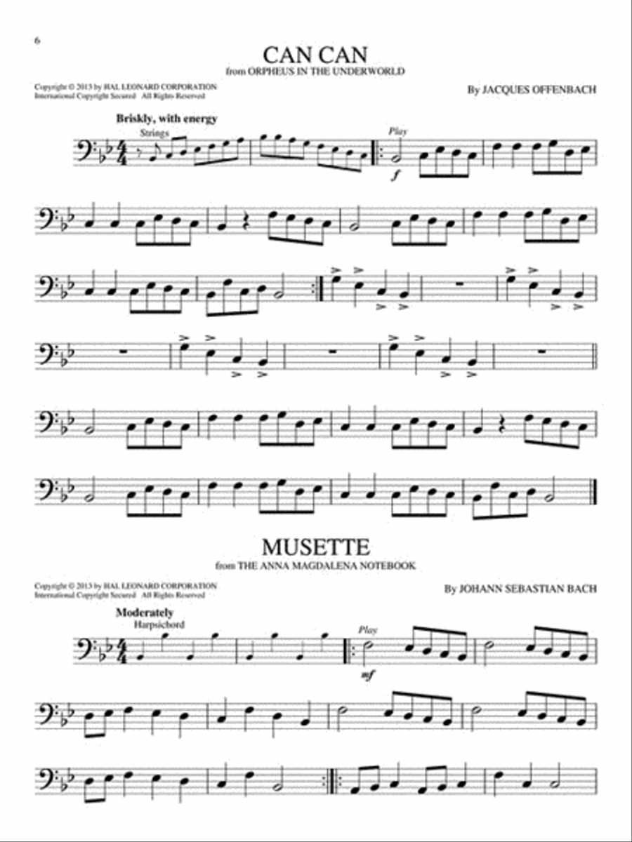 Classical Themes - 10 Favorite Melodies Trombone Solo scores gallery preview page 3