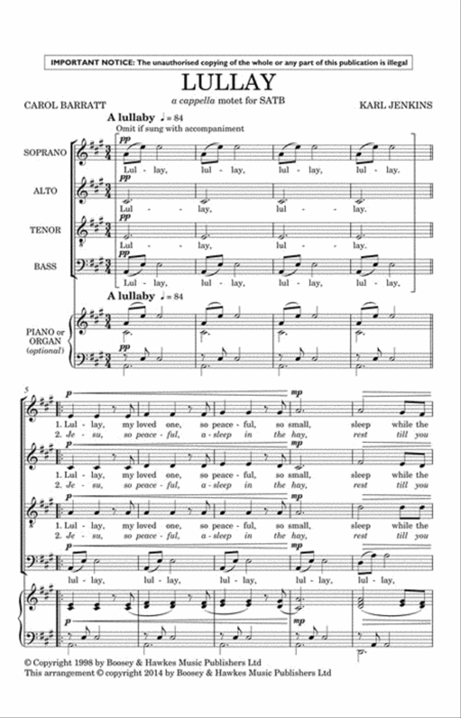 Lullay from Stella Natalis 4-Part scores gallery preview page 2