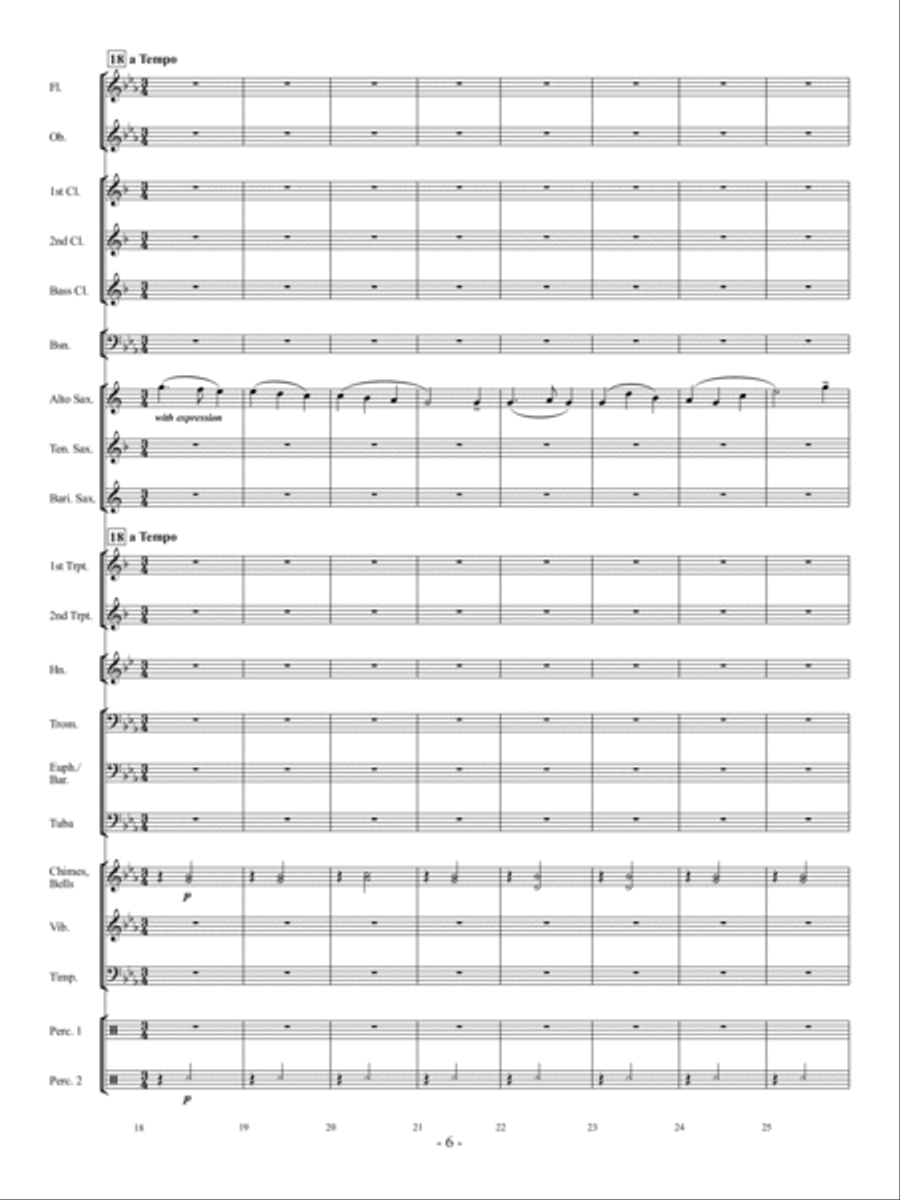 Away In A Manger Concert Band scores gallery preview page 5