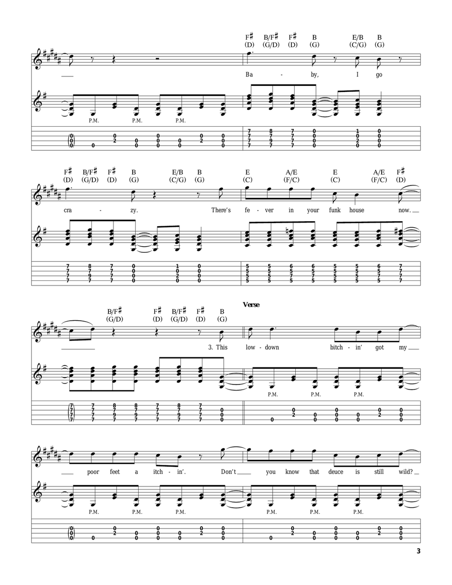 Tumbling Dice Acoustic Guitar scores gallery preview page 3