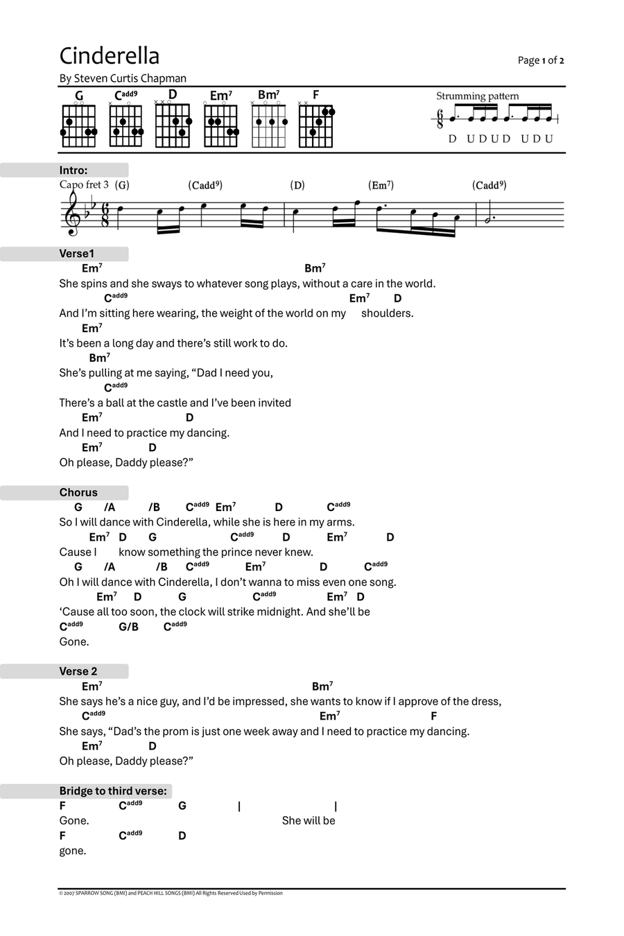 Cinderella Piano scores gallery preview page 4