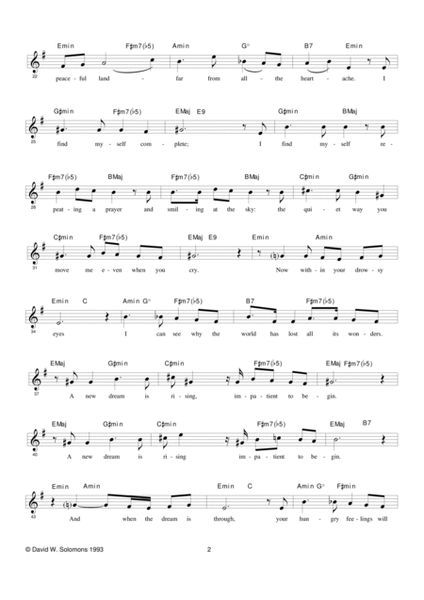 The Quiet way you move me for soprano and guitar chord names image number null