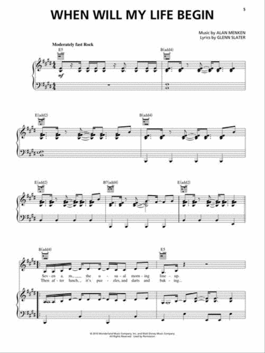 Tangled Piano, Vocal, Guitar scores gallery preview page 5