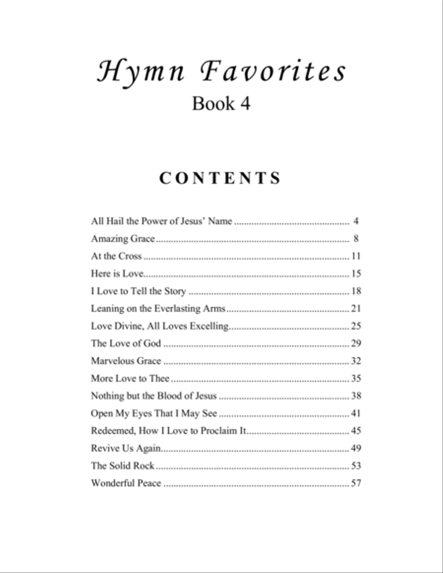 Hymn Favorites, Book 4 - A Collection of Sixteen Piano Solos Piano Solo scores gallery preview page 3