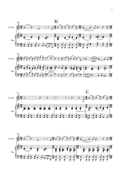 2 Christmas Favourites for Descant Recorder and Piano (volume two) image number null