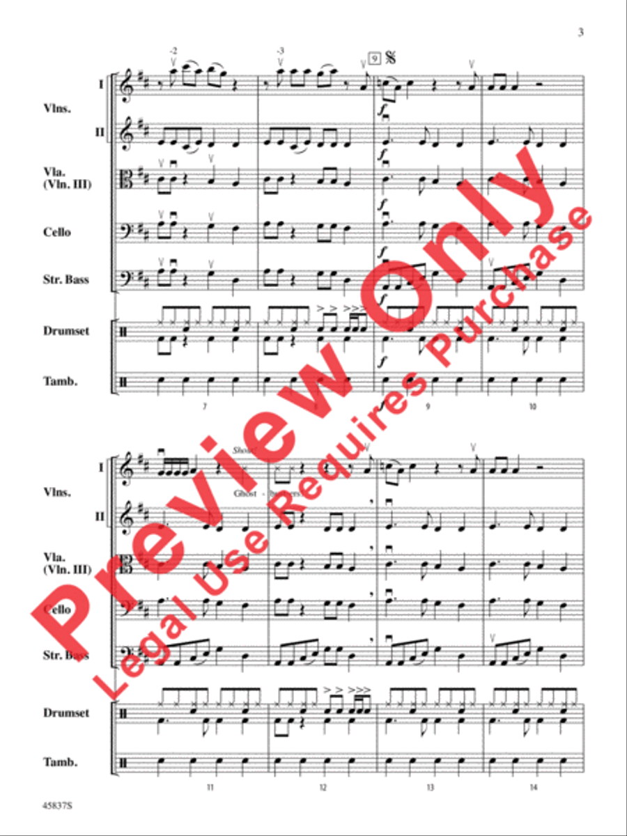 Ghostbusters String Orchestra scores gallery preview page 4