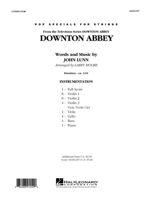 Downton Abbey - Conductor Score (Full Score)