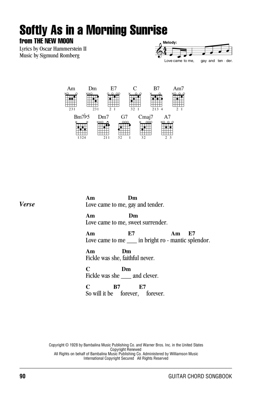 Softly As In A Morning Sunrise Electric Guitar scores gallery preview page 1