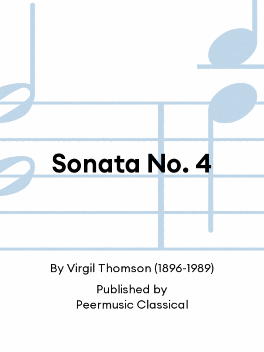 Sonata No. 4 Sonata No. 4 Chamber Music scores gallery preview page 1