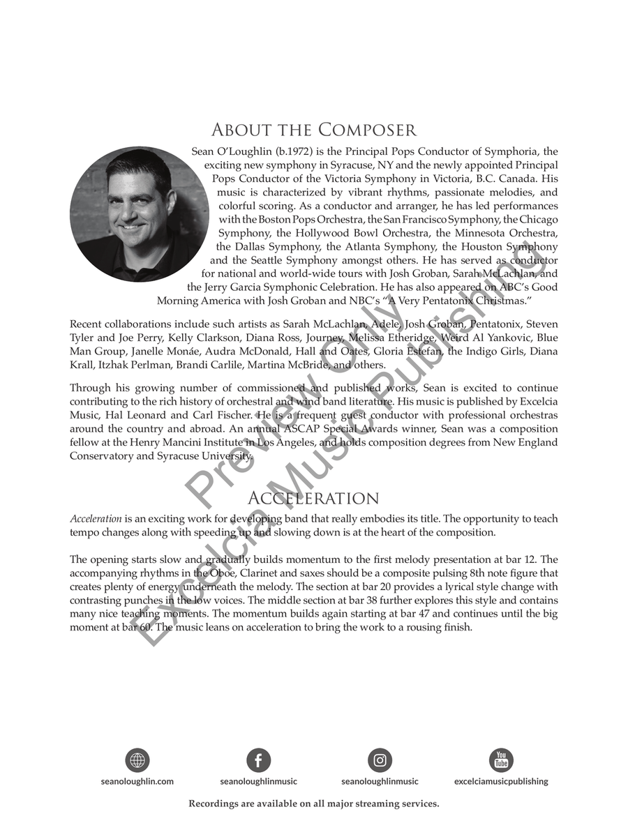 Acceleration Acceleration Concert Band scores gallery preview page 3