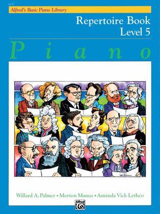 Book cover for Alfred's Basic Piano Course Repertoire, Level 5