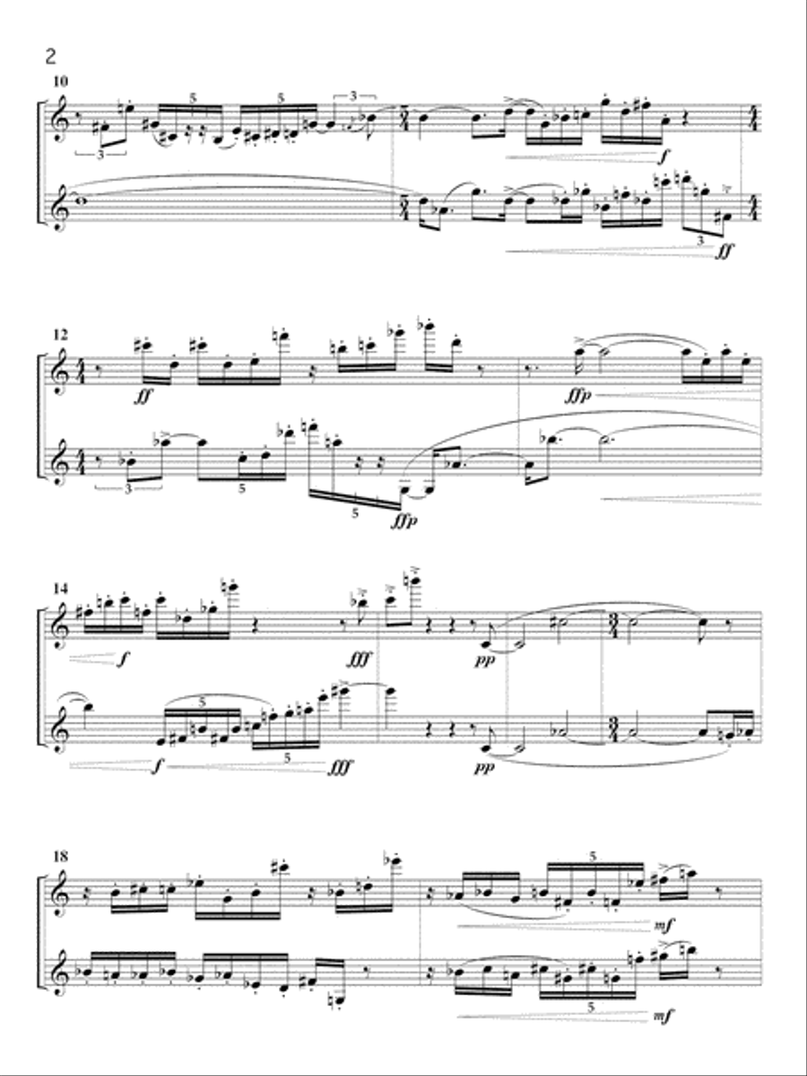 [Froom] Circling (Flute and Clarinet) Woodwind Duet scores gallery preview page 6
