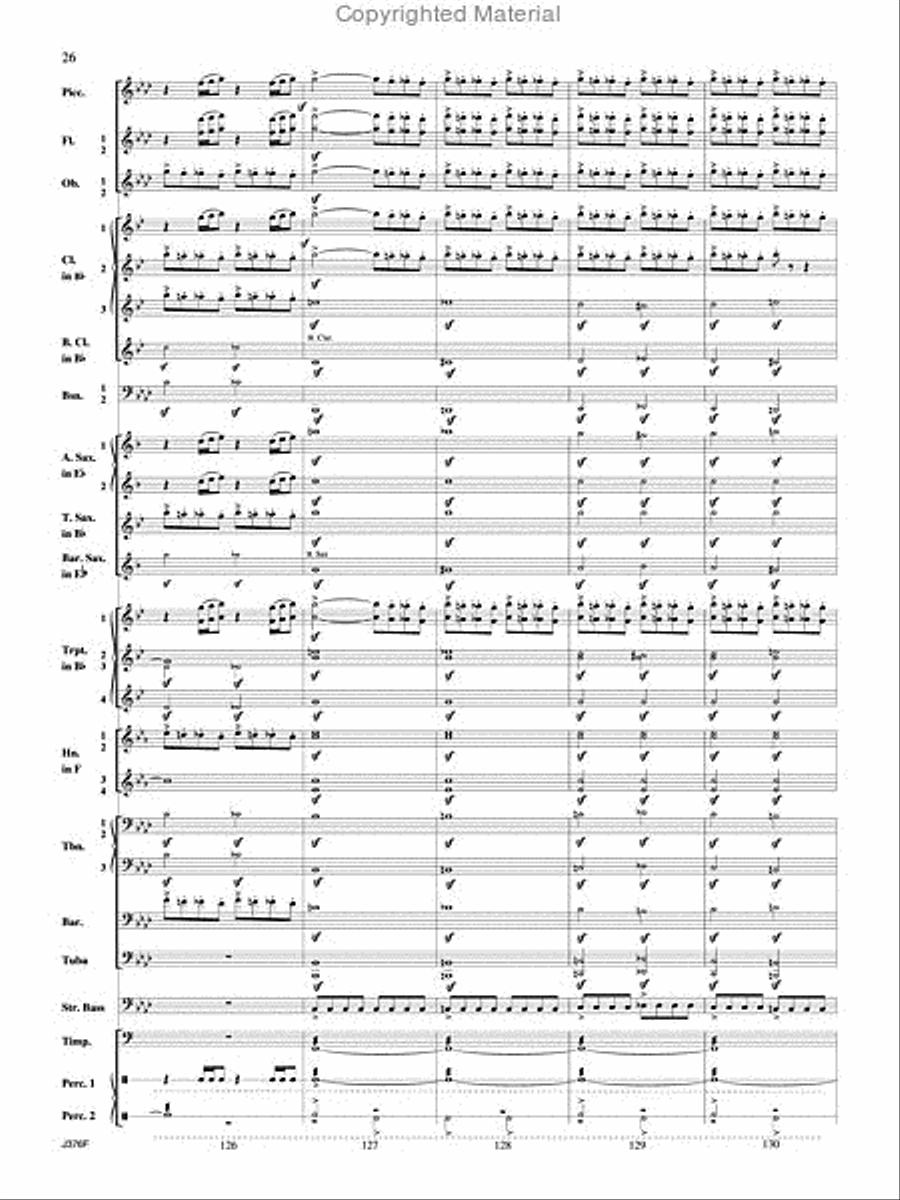 William Tell Overture Concert Band scores gallery preview page 27