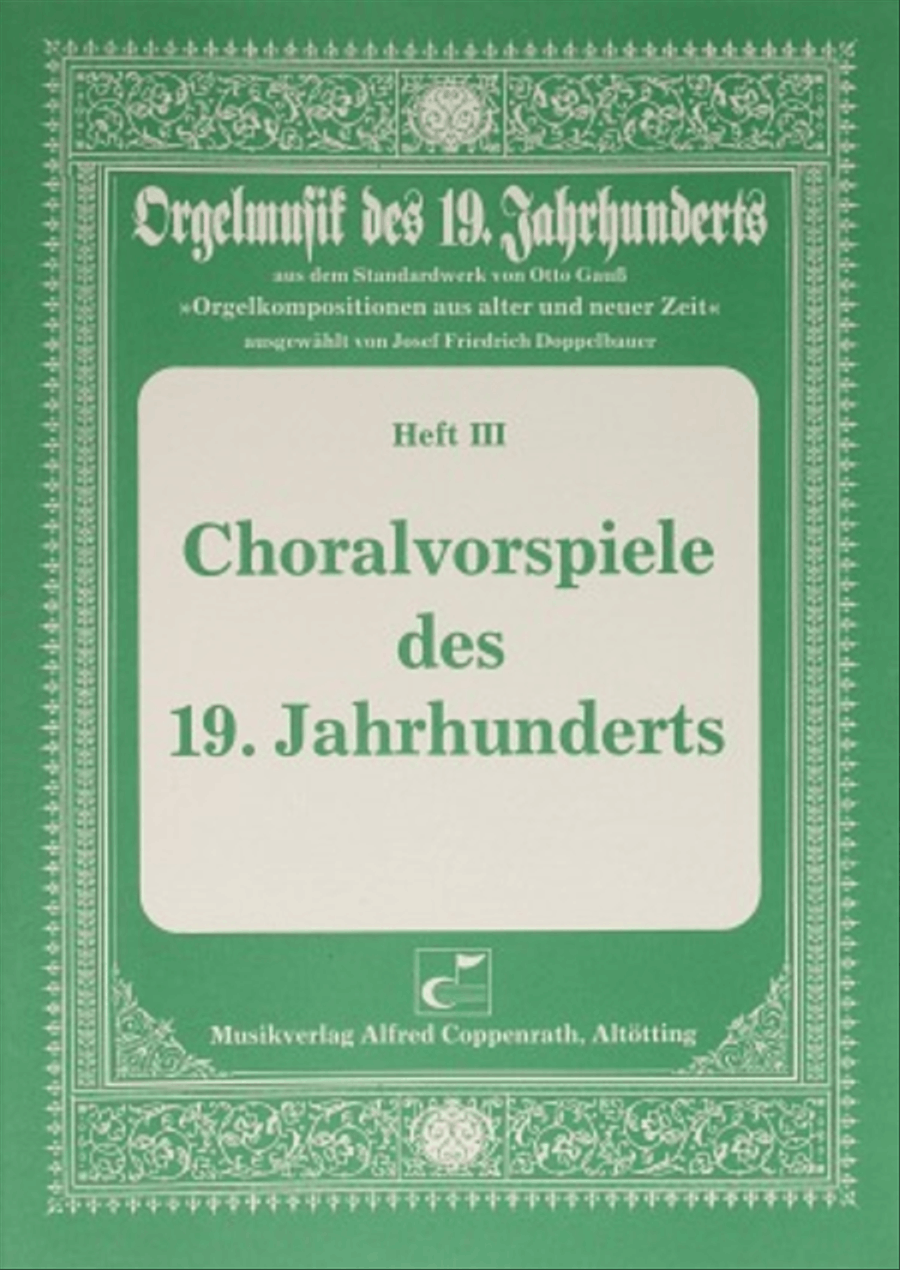 Choralvorspiele des 19. Jahrhunderts Collection / Songbook scores gallery preview page 1